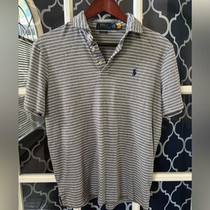 Polo by Ralph Lauren Charcoal Striped Polo Shirt